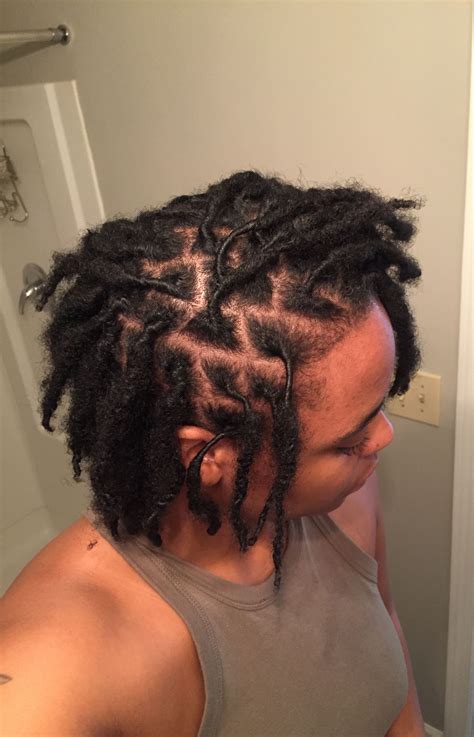 Aug 15, 2023 Depending on how big or small you want your locs, take a section of hair at a time, part a small section with a comb, preferably in a square, and braid in three strands from the roots up to an inch. . Starting locs from two strand twists